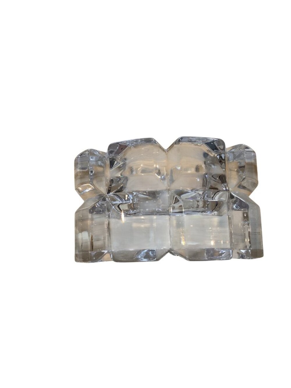 Crystal Trinket Holder or Sink Side Ring Holder Or Can Be Votive Holder Elegant